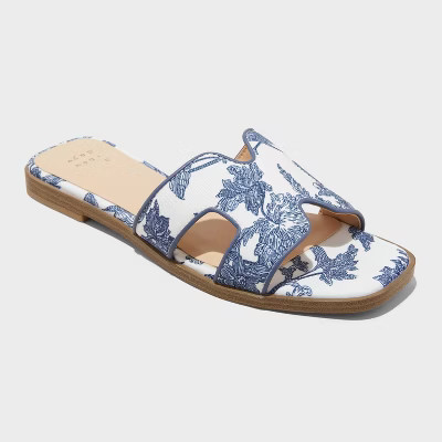 Women's Nina Slide Sandals with Memory Foam Insole - A New Day™ | Target