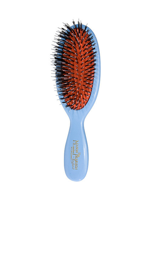 Mason Pearson Pocket Bristle & Nylon Hairbrush in Blue. Size all. | Revolve Clothing (Global)