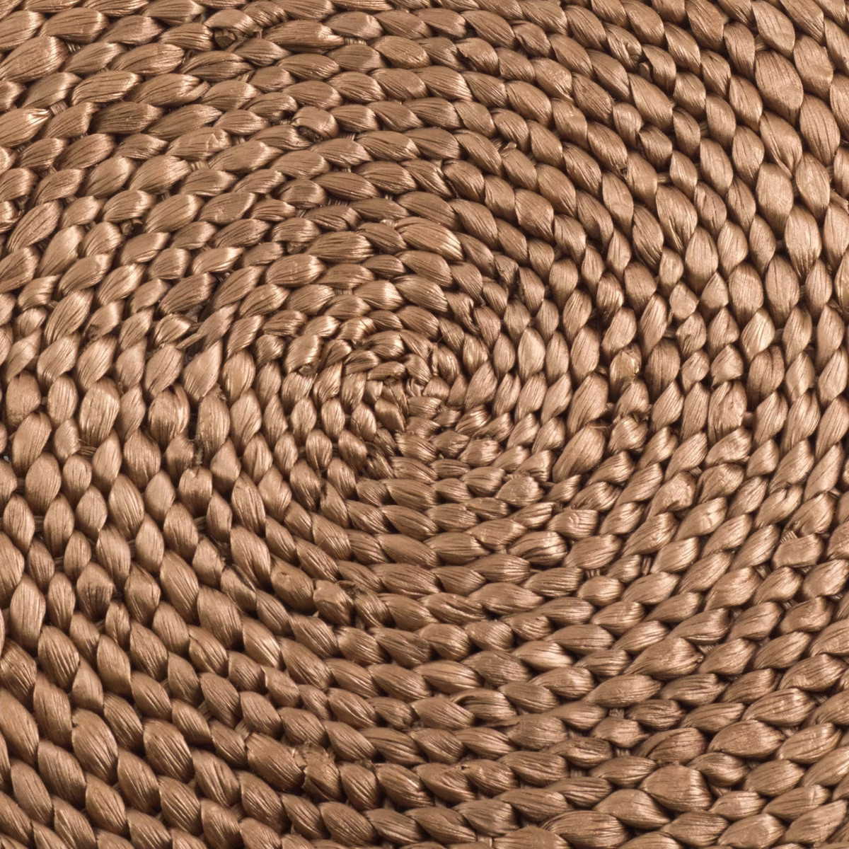 4pk 15" Hyacinth Hand Woven Round Placemat Gold - Saro Lifestyle: Non-Woven Fabric, Spot Clean, D... | Target