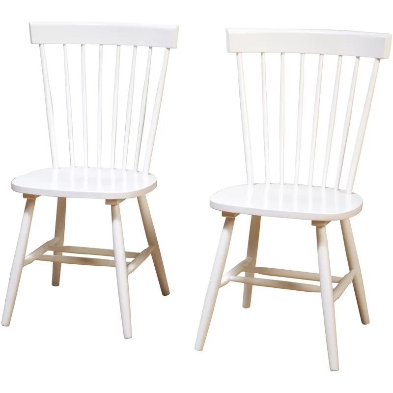 Aulii Solid Wood Slat Back Side Chair (Set of 2) | Wayfair North America