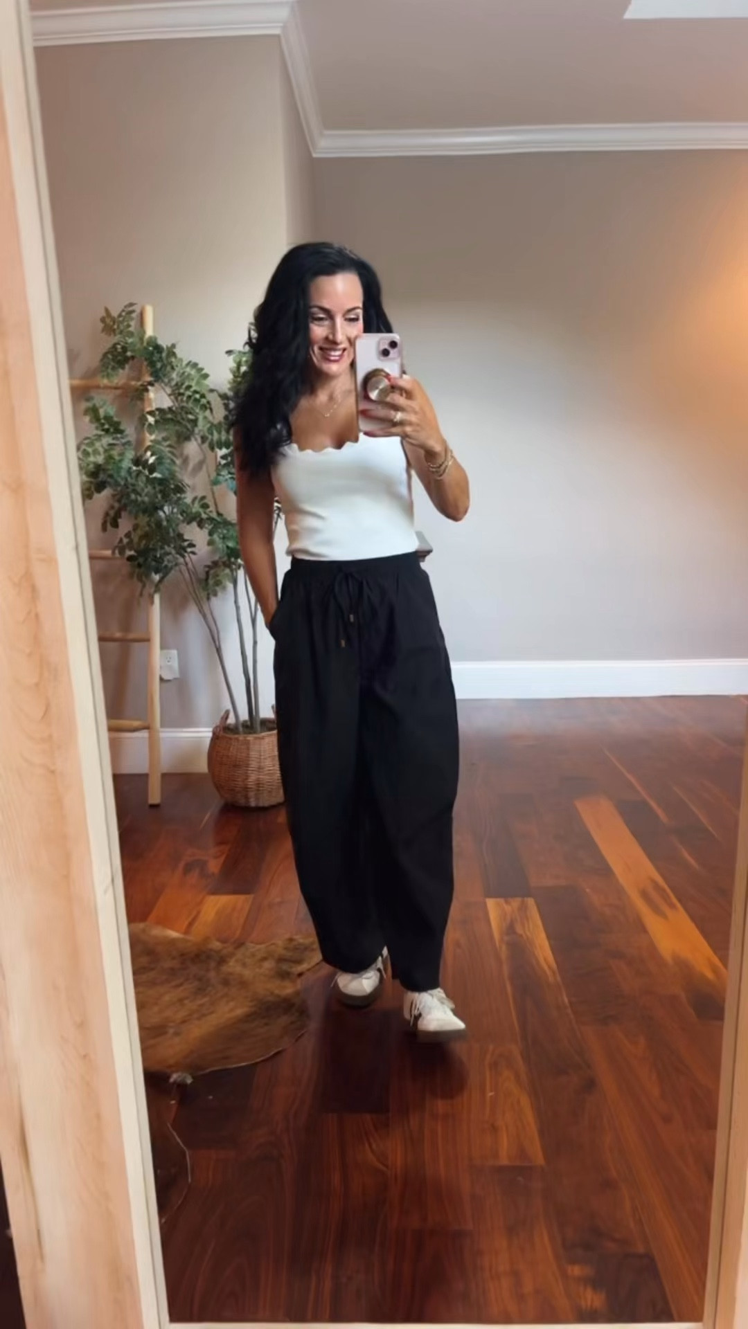 Amazon barrel leg pants with an Amazon ribbed sweater tank with scallop detail 

#LTKSeasonal #LTKootd #LTKOver40
