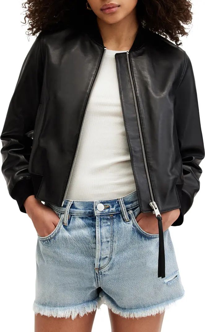 Orten Leather Bomber Jacket | Nordstrom