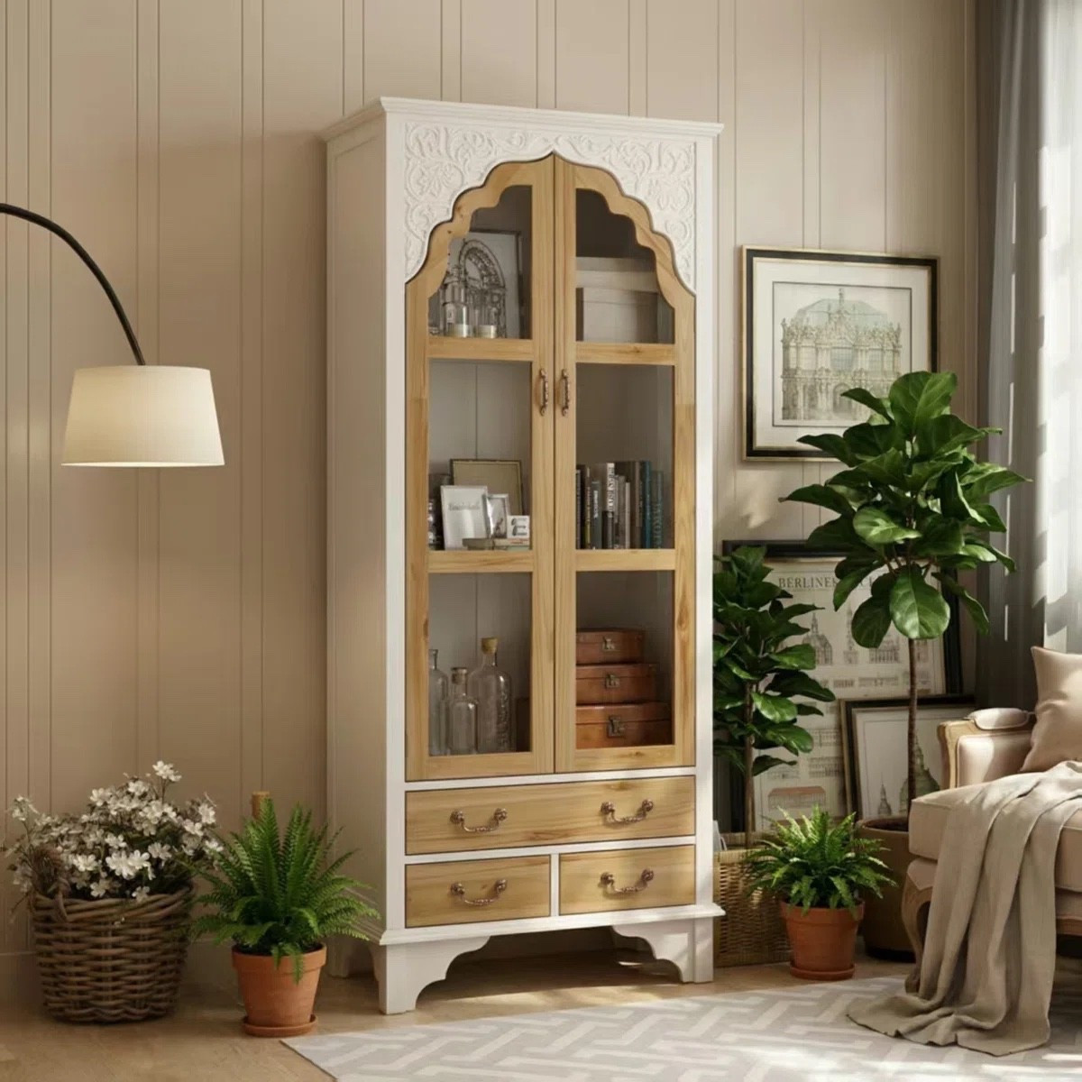 This 3-tier bookcase is thoughtfully crafted with clean lines, glass-paneled doors, and structured drawers, creating a piece that feels both architectural and artfully designed. ON SALE and under $300.

Keywords:

* glass door bookcase
* modern bookcase
* tall storage cabinet
* display cabinet
* 3 tier bookcase
* living room storage
* shelving unit with drawers
* home organization furniture
* architectural design
* refined craftsmanship
* structured furniture
* precision design
* tailored storage
* clean line furniture
* sculptural furniture
* artful design
* modern european interior
* gallery style decor
* curated home aesthetic
* minimalist interior
* elevated home decor
* timeless design
* quiet luxury home
* sophisticated interiors

#LTKHome #LTKSeasonal #LTKSaleAlert