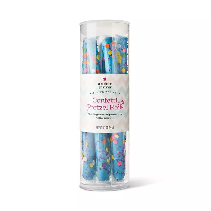 Blue Fudge Confetti Dipped Pretzel Rods - 5.1oz - Archer Farms™ | Target