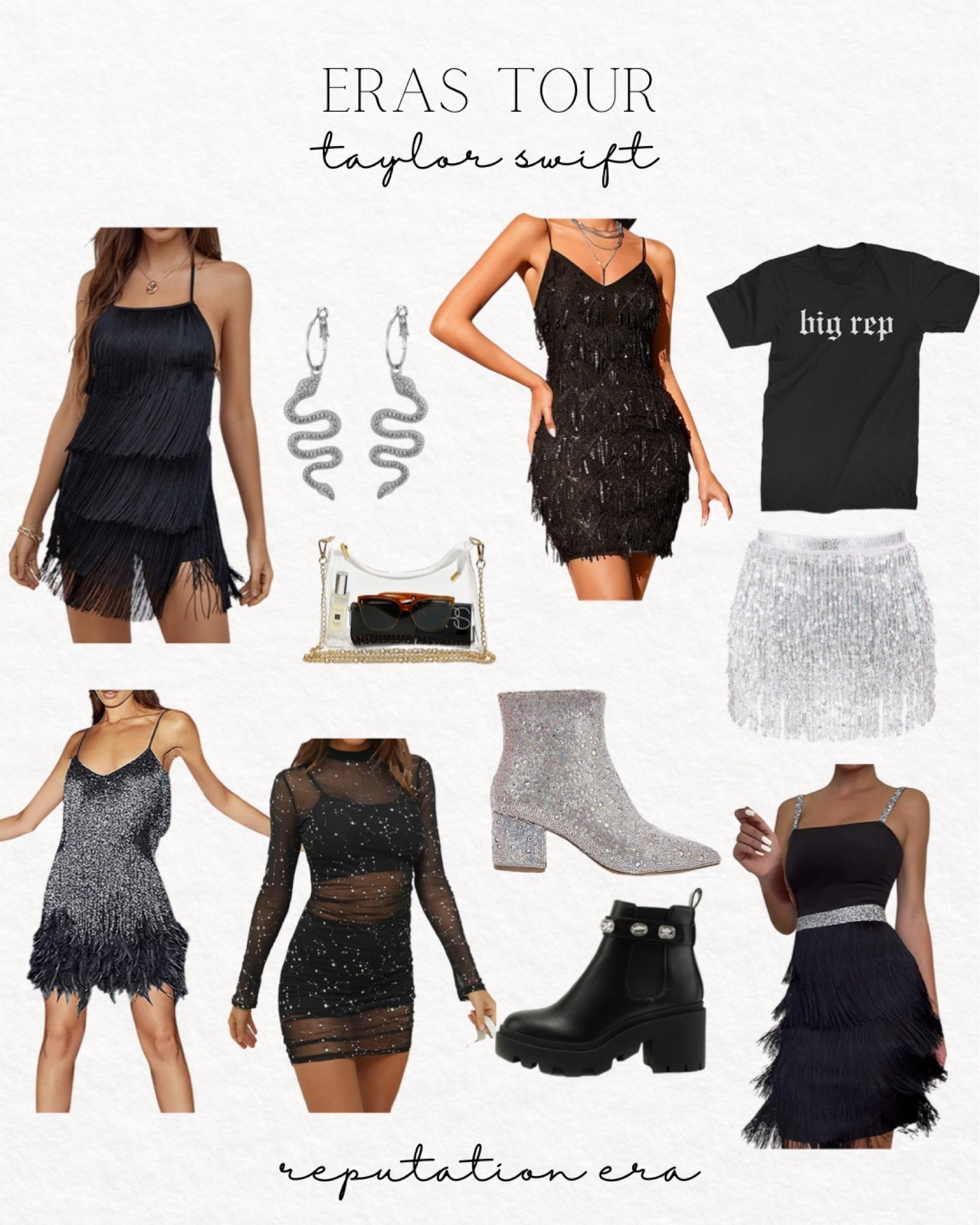 Taylor Swift Eras Tour outfits

Taylor Swift, concert outfit, eras tour, lover era, speak now era, fearless era, midnights era, bejeweled, shimmer, sparkle, sequins, fringe, Taylor swift concert outfit ideas, Amazon finds

#LTKfit #LTKFind #LTKstyletip