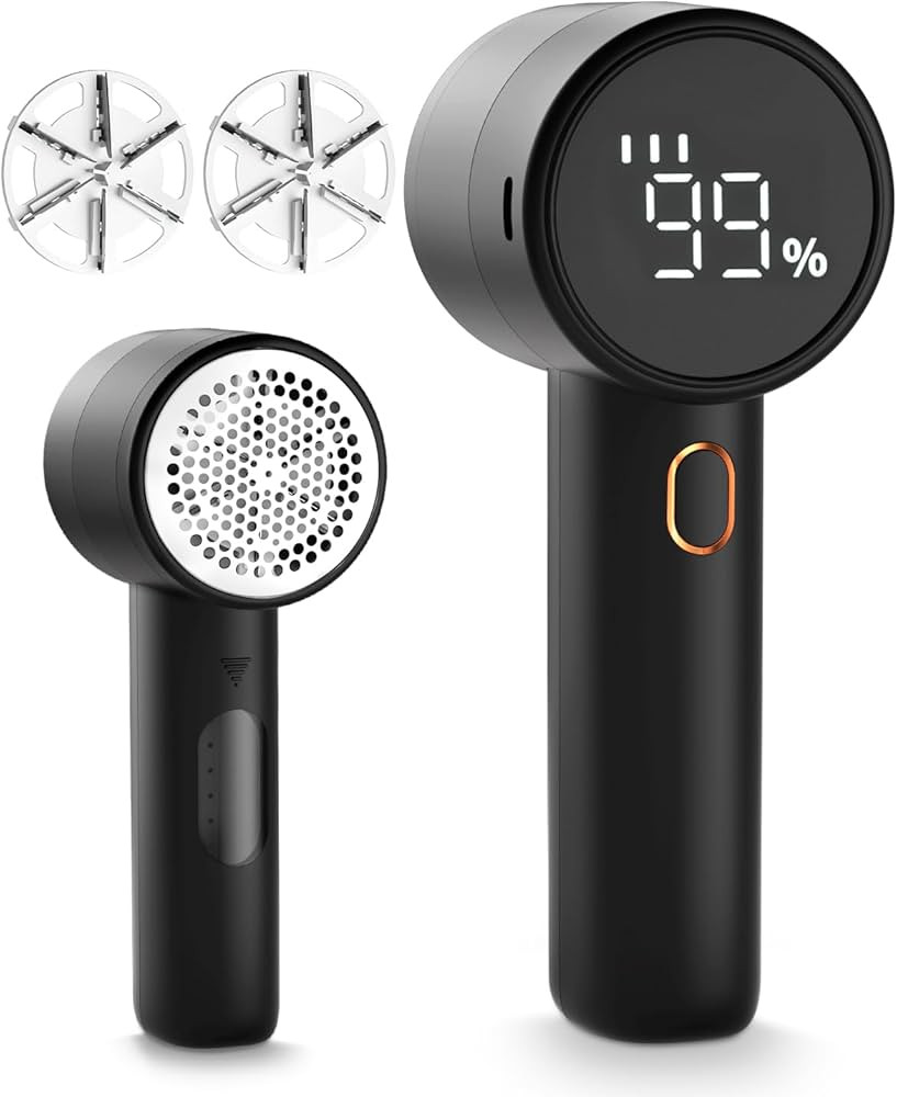 Fabric Shaver, Lint Remover Rechargeable, Electric Portable Sweater Defuzzer with 3 Speeds, 6 Lea... | Amazon (US)