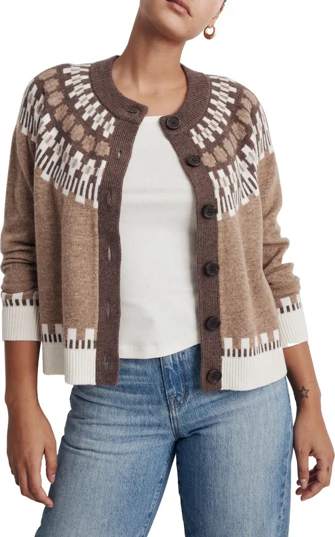 Madewell Fair Isle Frankfort Cardigan | Nordstrom | Nordstrom