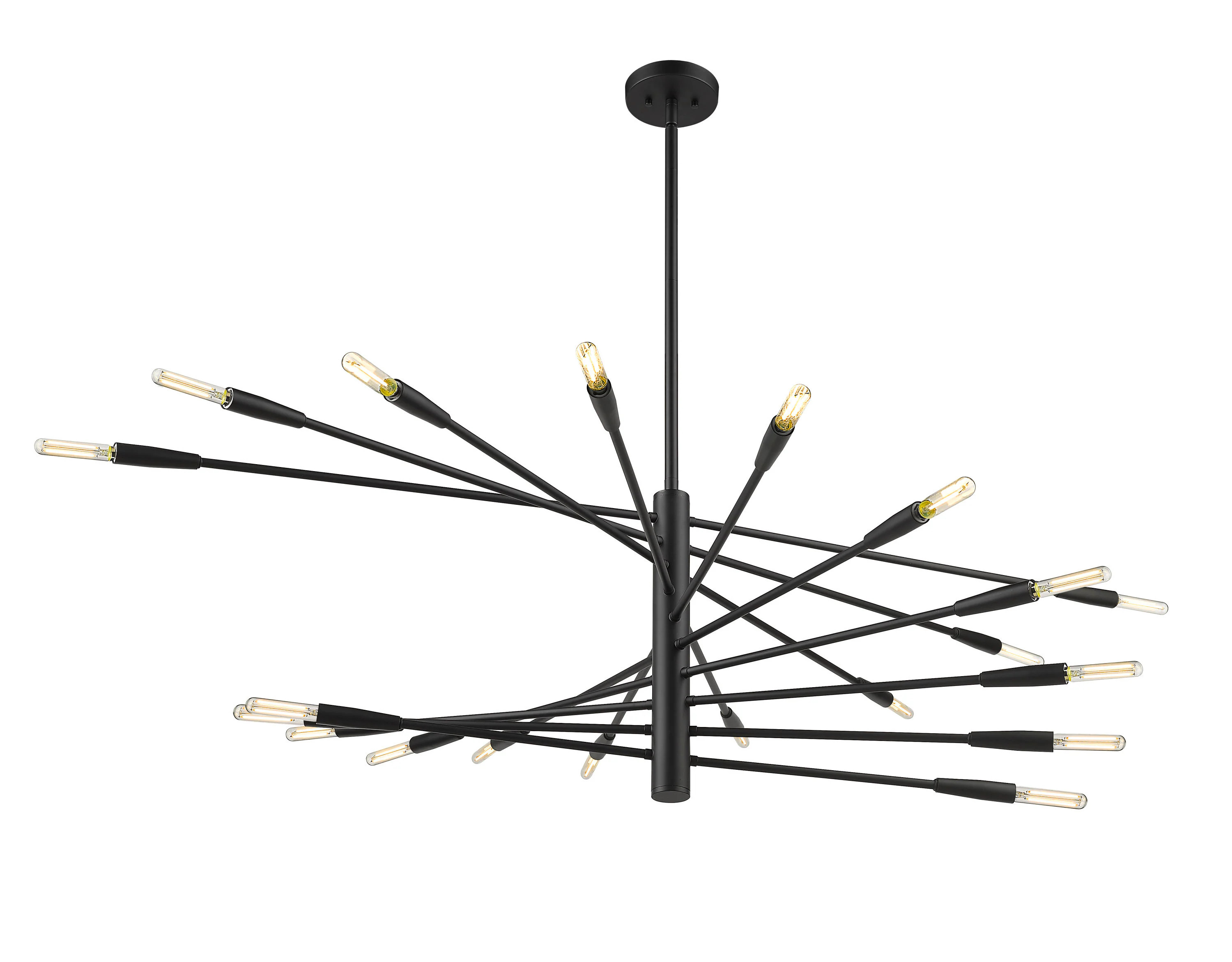 Z-Lite Ascension 20-Light Matte Black Modern/Contemporary Chandelier | 737-20MB | Lowe's