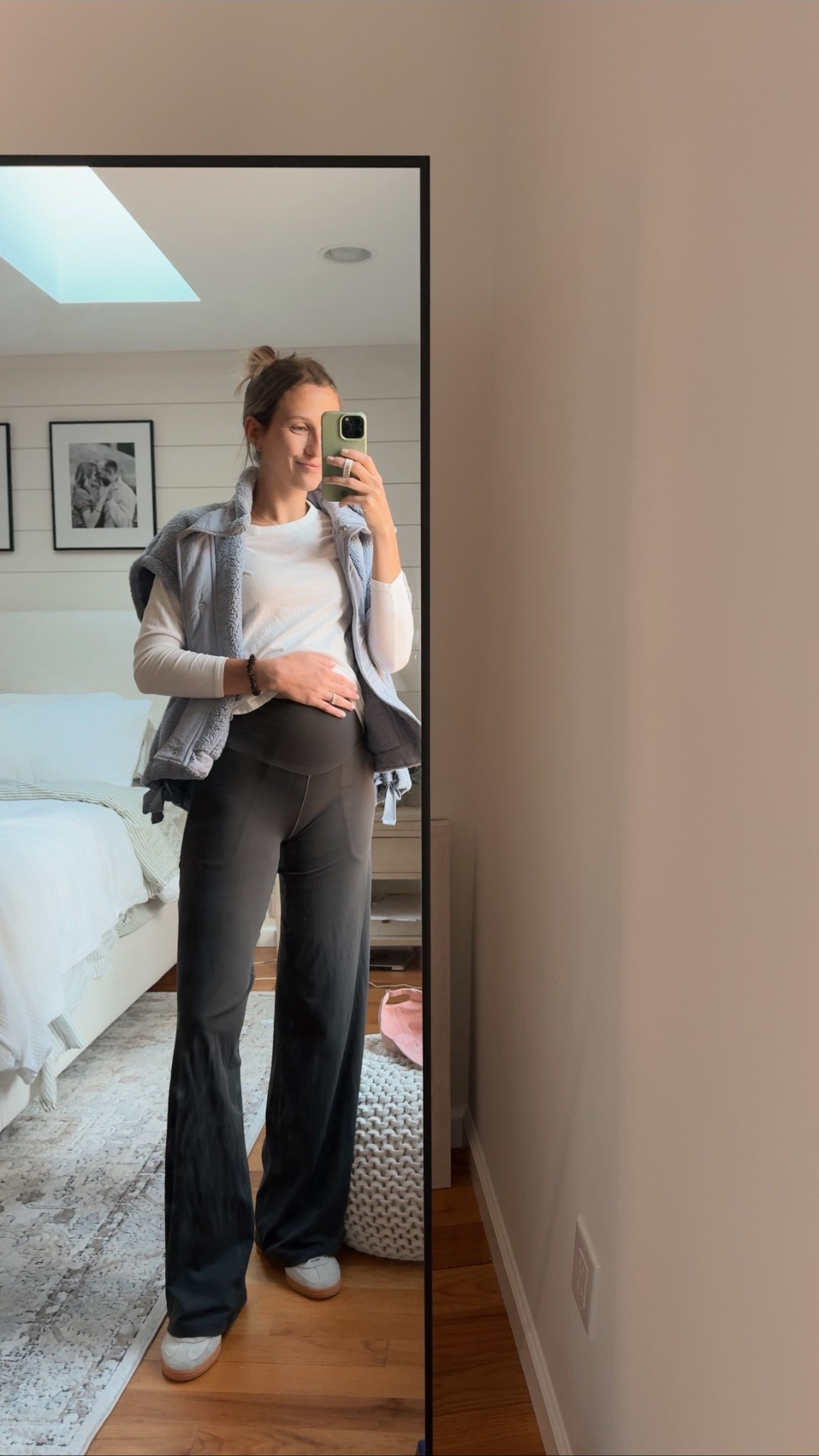 Best nonmaternity pants for the bump!!

Wearing a size small in the pants and medium in the vest!

#LTKBump #LTKBaby #LTKStyleTip