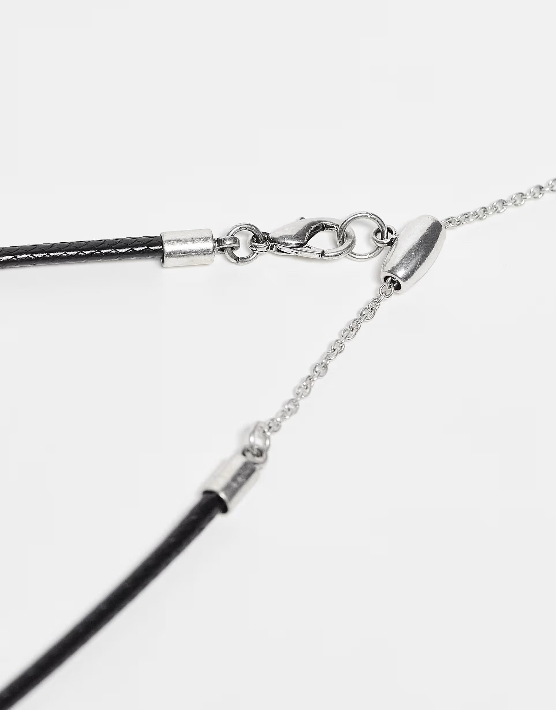 Reclaimed Vintage faux abalone stone cross cord necklace | ASOS (Global)