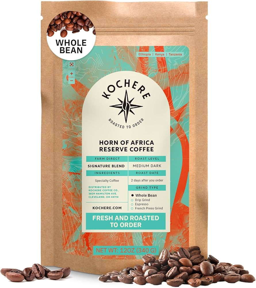 Horn of Africa Signature Reserve Espresso Beans - Medium Dark Roast Coffee Beans, Freshly Roasted... | Amazon (US)