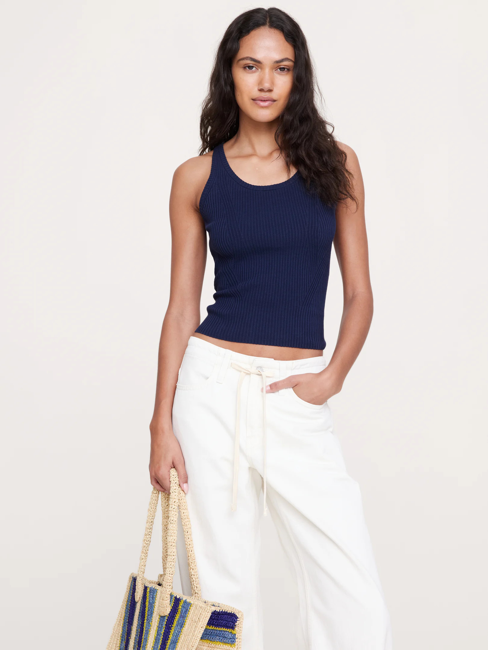 Ribbed Cotton Tank | Banana Republic (US)