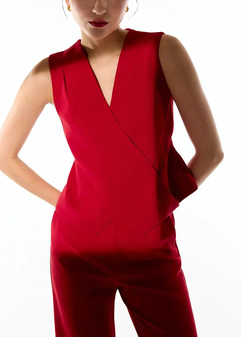 Mae Tailored Cross Over Top | Love, Bonito USA