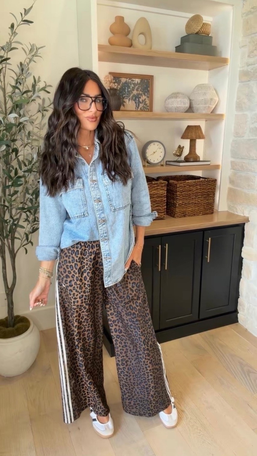 Adidas Pants | Track Pants | Denim Top | Casual Style | Cheetah Print | Summer Style

#LTKootd #LTKgrwm