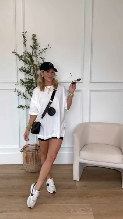 Amazon oversized t shirt on sale // I sized down 1 size. Perfect for summer casual outfits! 

#LTKStyleTip #LTKSaleAlert #LTKActive