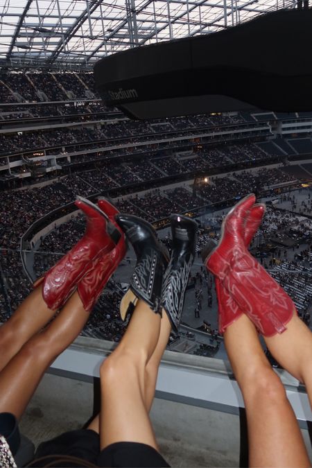 red cowgirl boots & black cowgirl boots | country concert style, country fashion inspo, cowgirl vibes 

#LTKShoeCrush #LTKTravel #LTKStyleTip