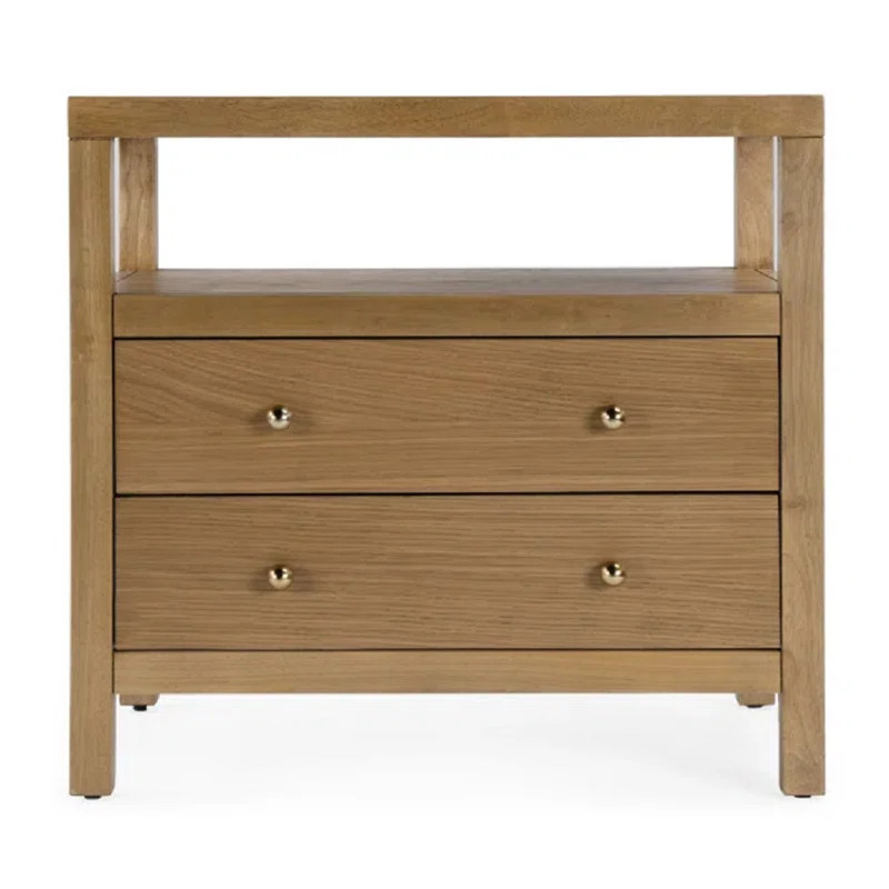 Nora 2-Drawer Wide Nightstand | Wayfair North America