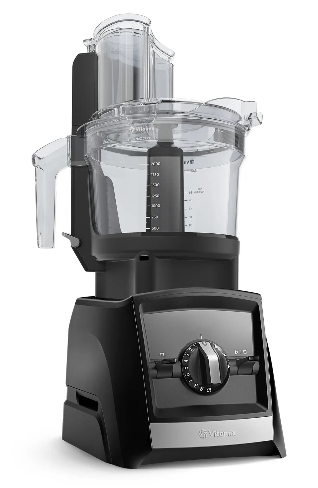 Vitamix 12-Cup Food Processor Attachment with SELF-DETECT(R) in Black/Clear at Nordstrom | Nordstrom