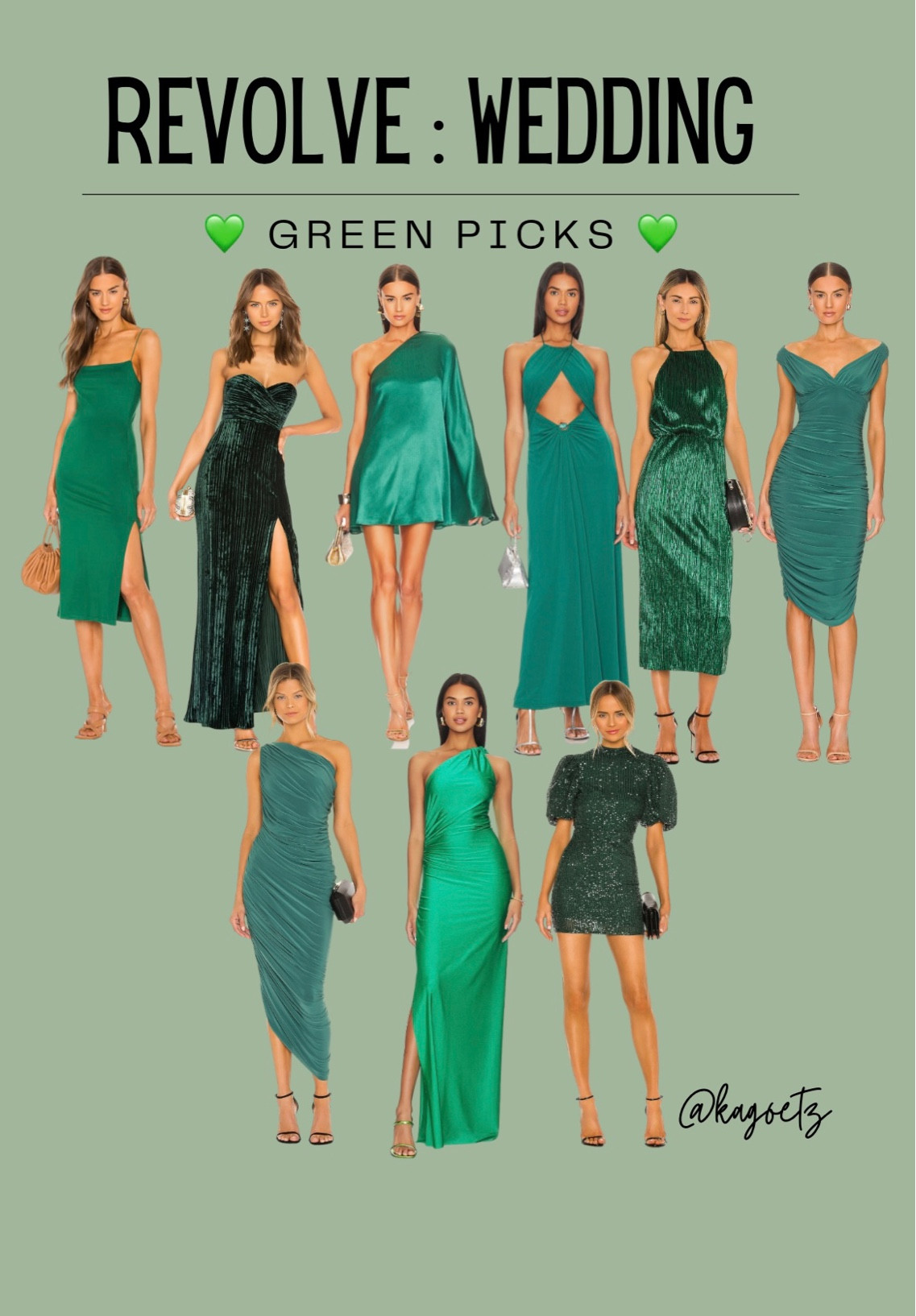 REVOLVE: WEDDING GUEST
💚 GREEN PICKS 💚

NBD
Norma Kamali
House of Harlow 1960
Camila Coelho
Baobab 
Michael Costello
Enza Costa
Significant Other

#revolve #revolvewedding #weddingpicks #weddingguest 

#LTKwedding #LTKstyletip
