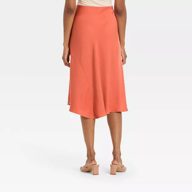 Women's High-Rise Midi Slip Skirt - A New Day™ | Target