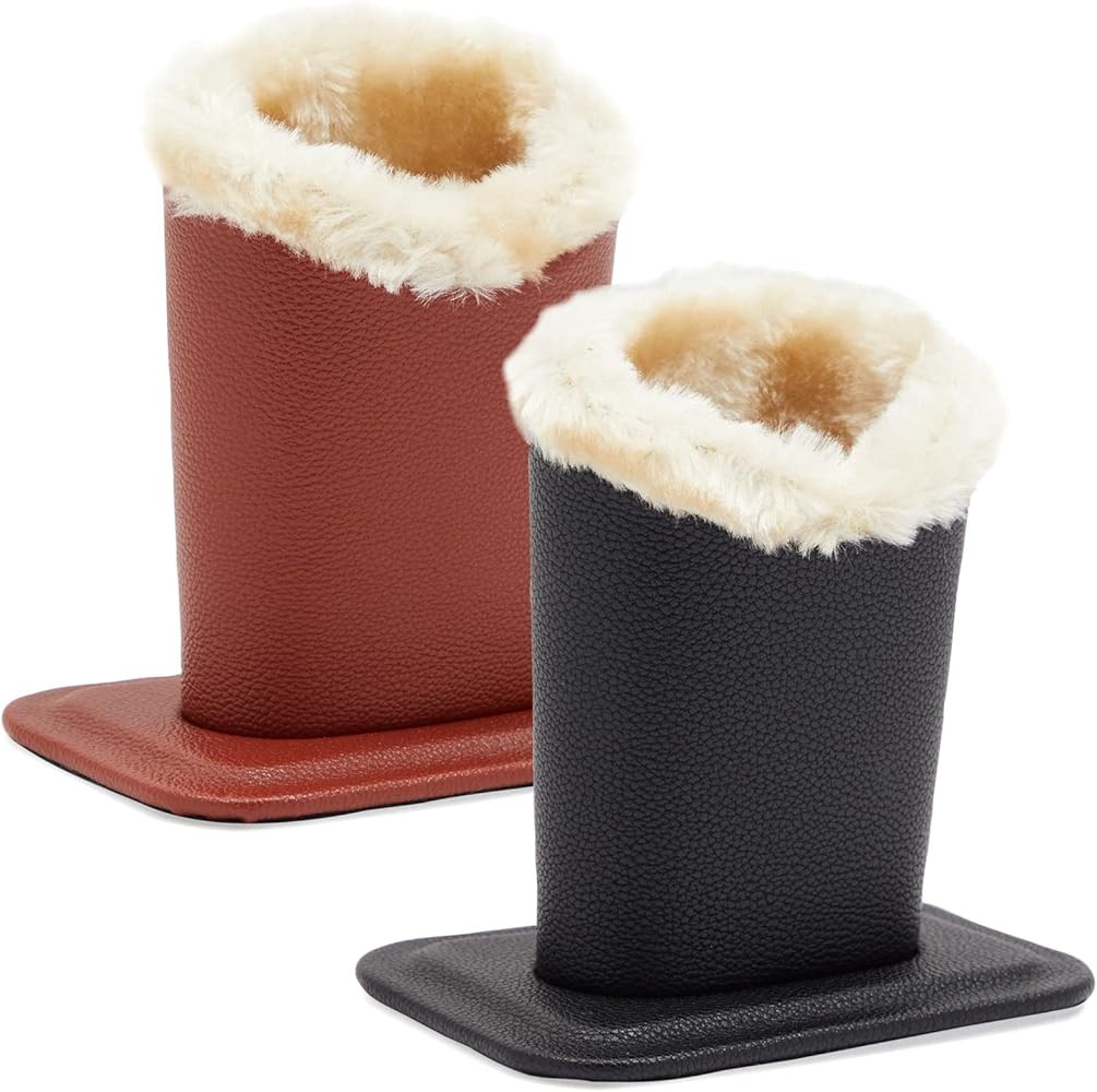 Juvale 2 Pack Eyeglasses Holder Stand, Plush Lined Bedside Glasses Case for Table, Desk, Nightsta... | Amazon (US)