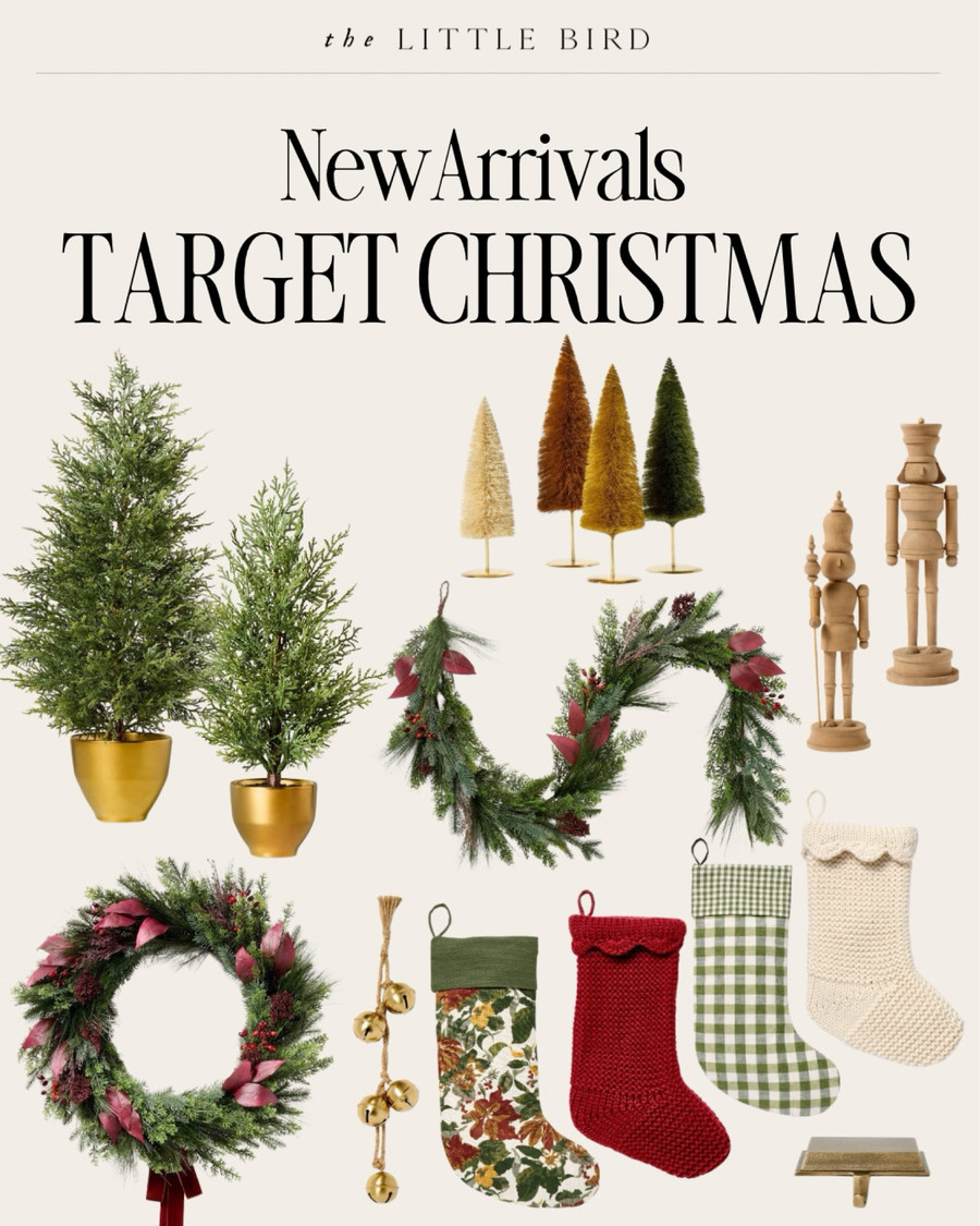 Target’s Christmas decor just dropped, and it's full of cozy, modern traditional…