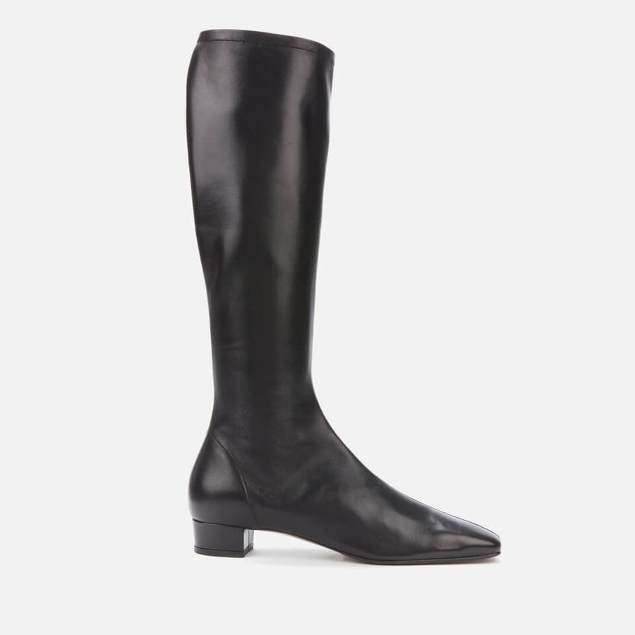 BY FAR Women's Edie Leather Knee High Boots - Black | Coggles (Global)