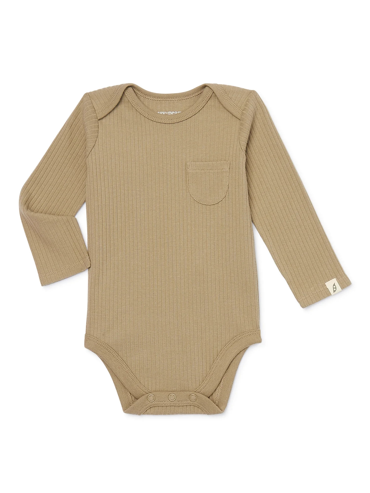 easy-peasy Baby Long Sleeve Pocket Bodysuit, Sizes 0-24 Months | Walmart (US)