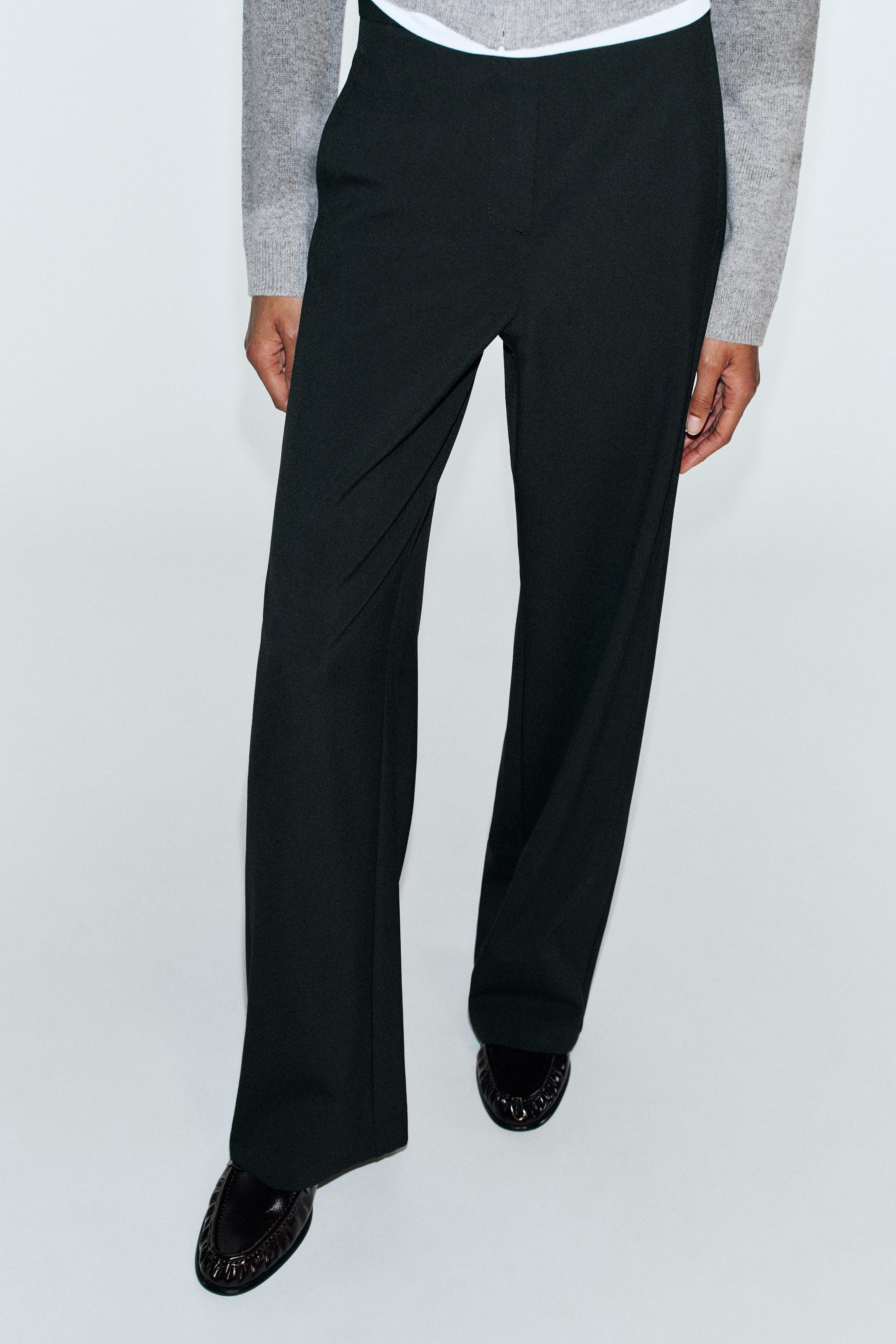 MID-RISE STRAIGHT-LEG PANTS | Zara Canada