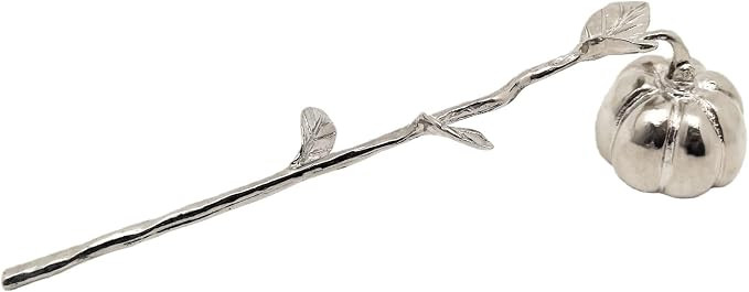 AIM & GGKK Silver Pumpkin Candle Snuffer Extinguisher - Long Handle for Safe Flame Out,Decorative... | Amazon (US)
