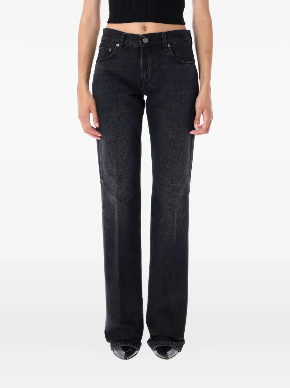 Haikure Jean Carly à Coupe Droite | Noir | FARFETCH FR | Farfetch Global