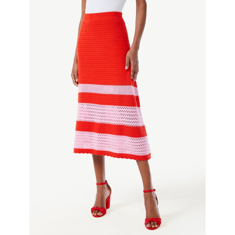 Scoop Women's Crochet Midi Skirt | Walmart (US)
