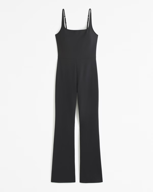 Ponte Unitard Flare Jumpsuit | Abercrombie & Fitch (US)
