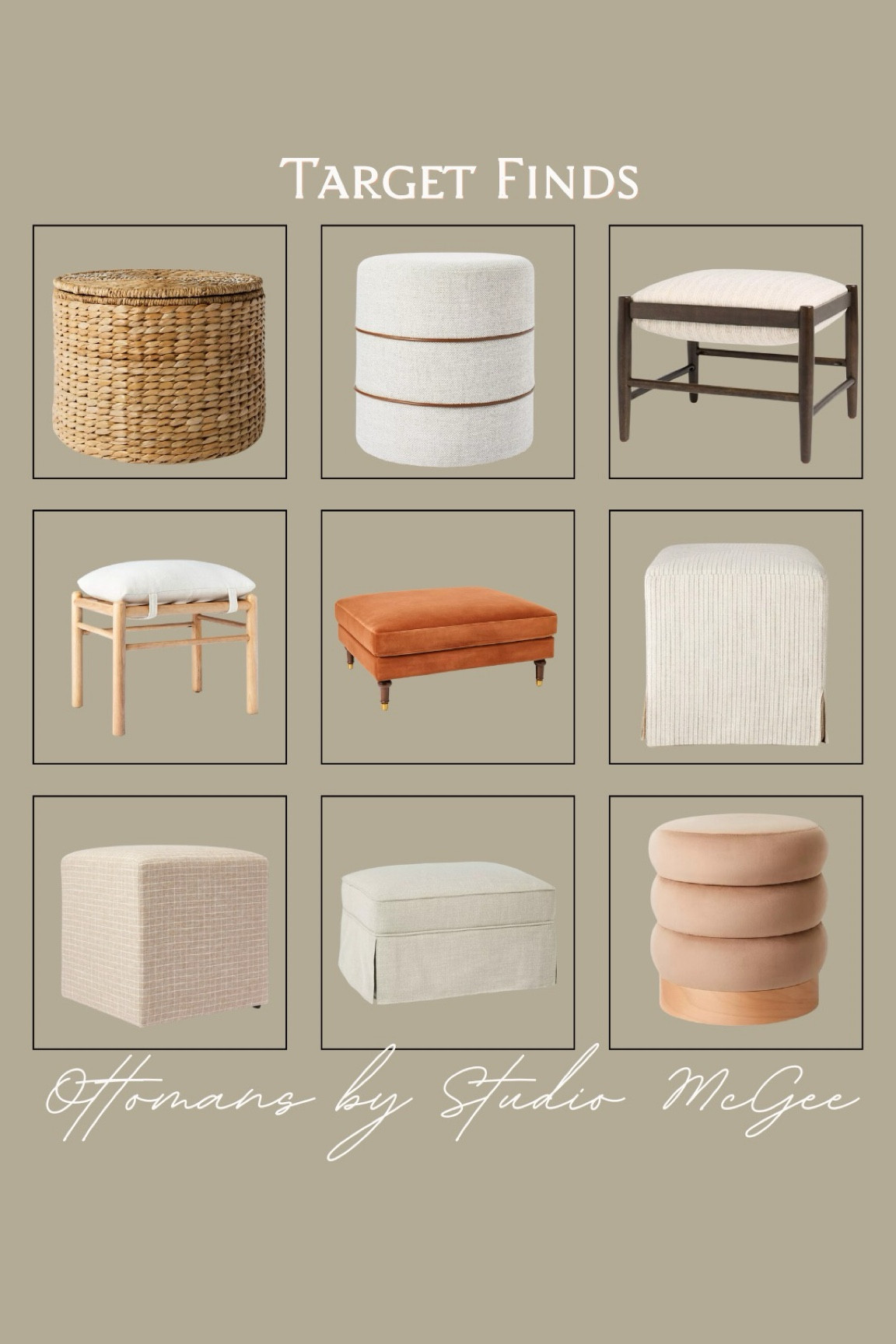 Enhance your home decor with these stylish and versatile ottomans, perfect for any living space. From cozy woven textures 🧺 to sleek modern designs 🪑, this collection offers something for everyone. Whether you’re looking for a chic accent piece ✨ or a functional footrest 🛋️, these ottomans are sure to impress.

#LTKHome #LTKStyleTip