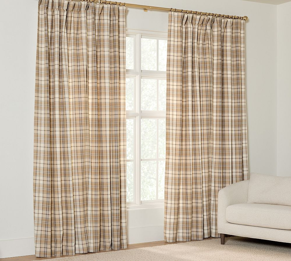Cedrick Plaid Curtain - Set of 2 | Pottery Barn (US)