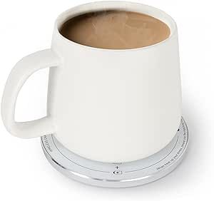 APEKX Self-Heating Ceramic Mug Set - 130°F / 55°C Optimal Temperature Control, Wireless 15W Pho... | Amazon (US)