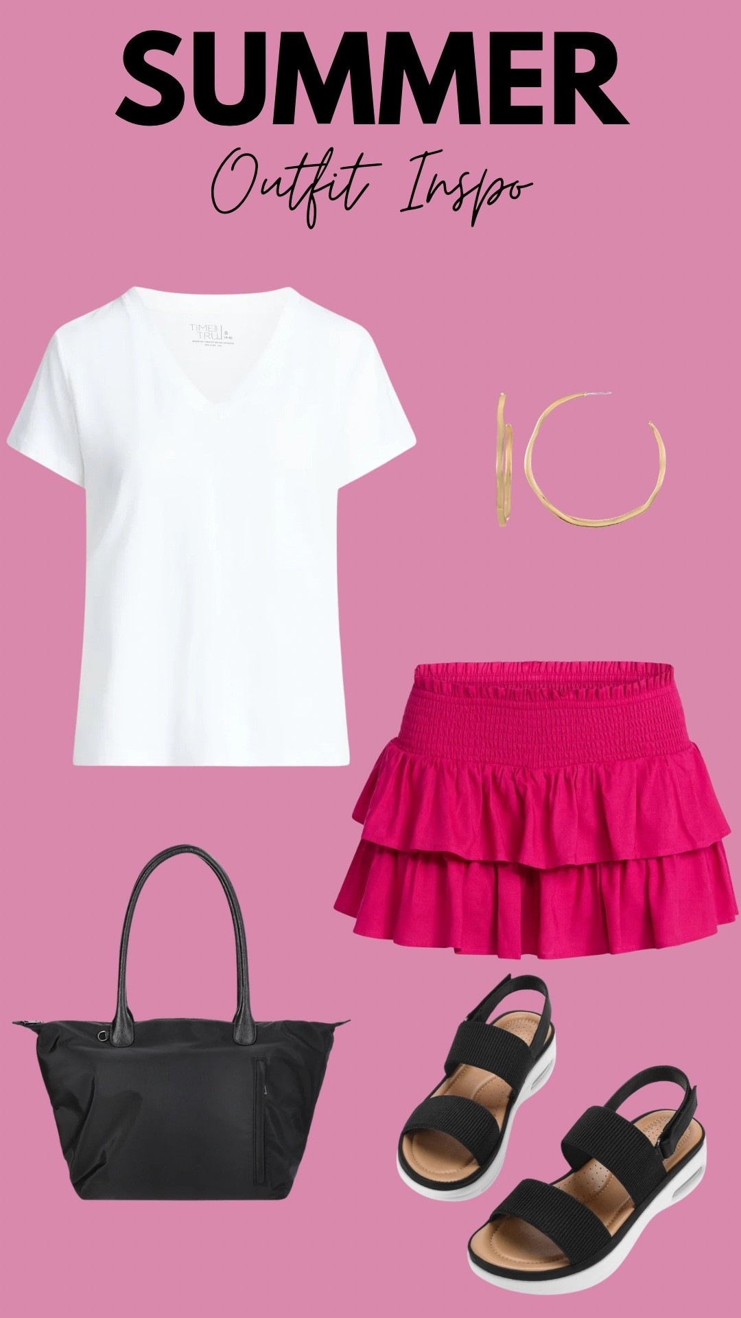 Summer outfit inspo from Walmart! I love the cute skirt!

#LTKmomlife #LTKootd #LTKgrwm