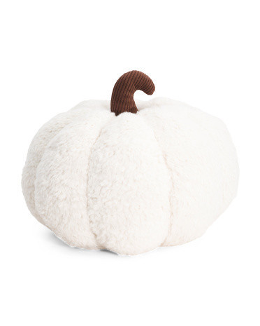 9x21 Sherpa Pumpkin Pillow | TJ Maxx