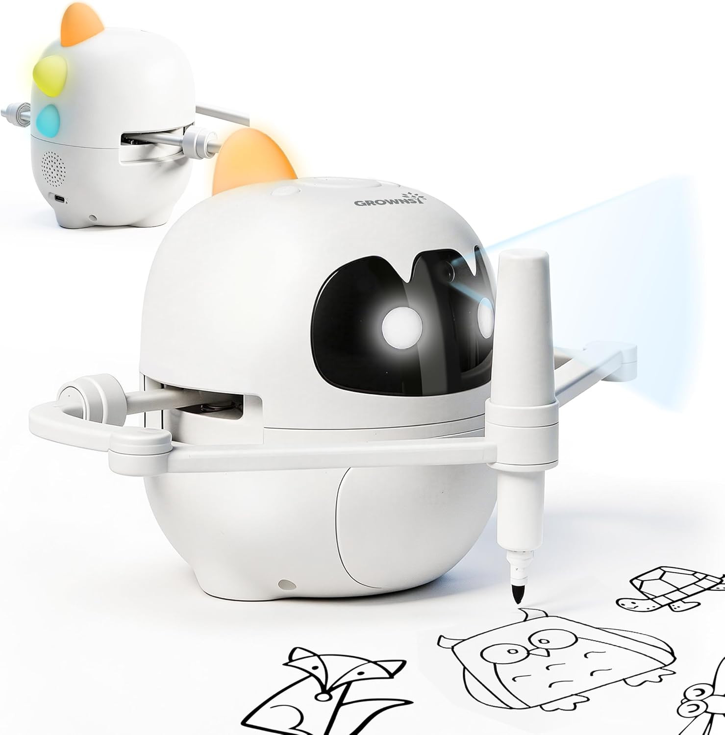 GROWNSY Scan Drawing Robot with 150 Cards, Montessori Learning Toys | Amazon (US)