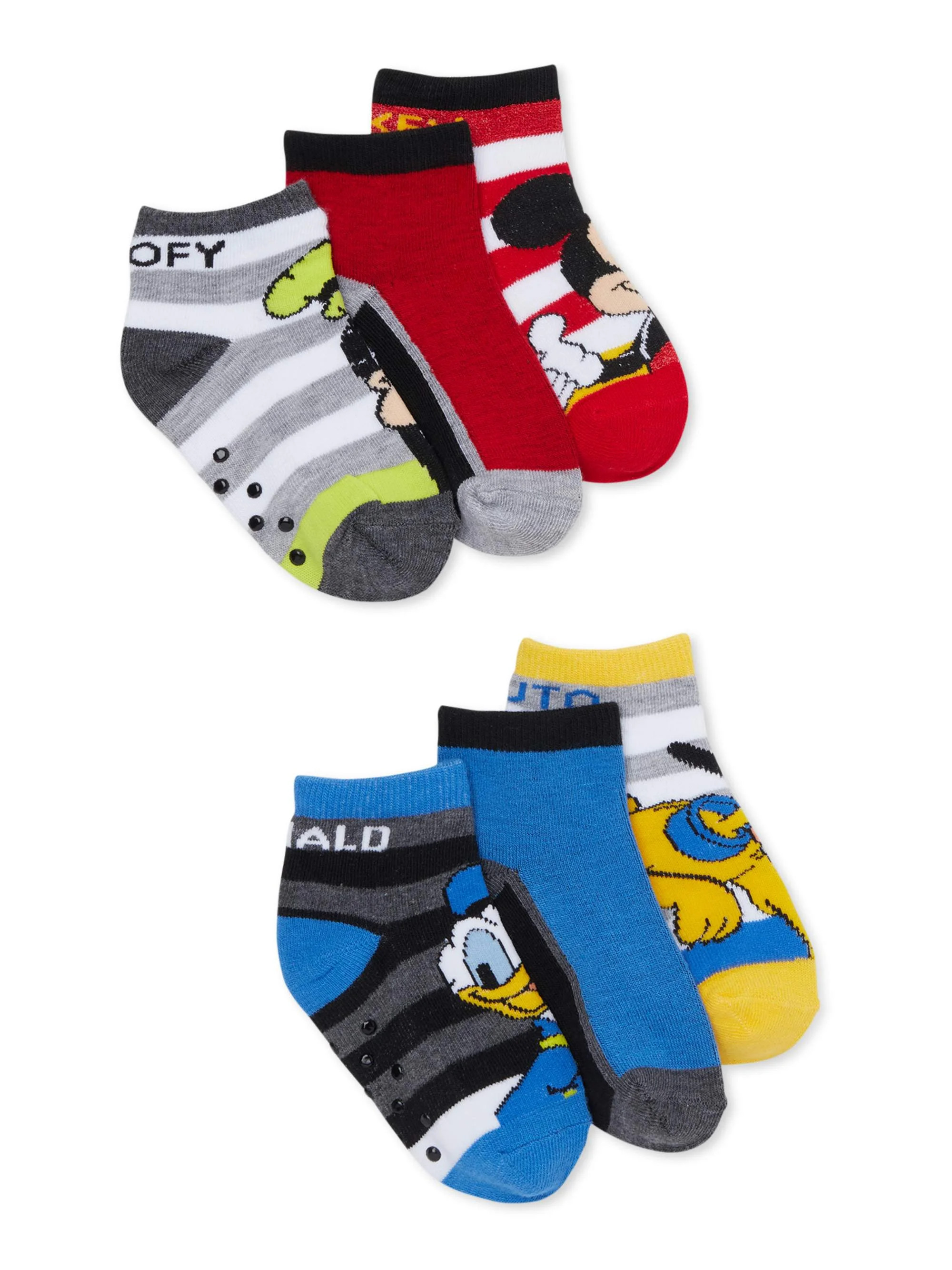 Mickey Mouse Baby Boys' & Toddler Boys' Quarter Socks, 6 Pack | Walmart (US)