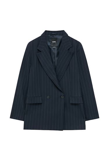 DOUBLE-BREASTED BLAZER WITH POCKETS | PULL and BEAR UK