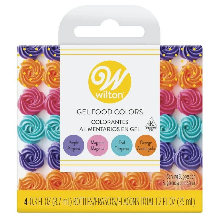 Wilton Neon Food Coloring Gel Icing Color Set, 4-Count | Walmart (US)
