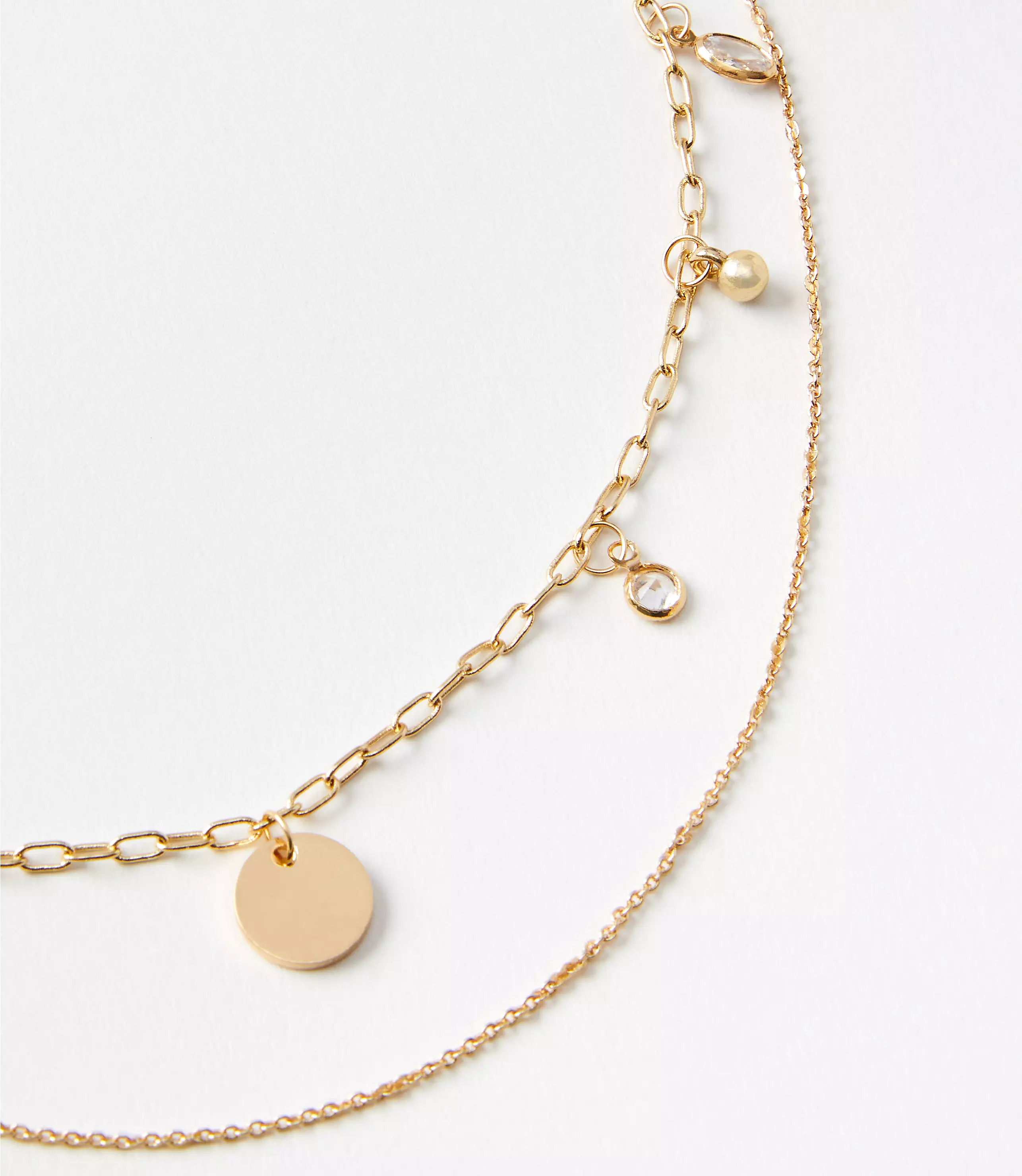 Layered Disk Necklace | LOFT