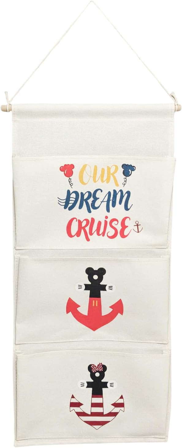 DCL Cruise Fish Extender Gifts Organizer - Hanging 3-Pockets for DCL Cabin Doors -Cruise essentia... | Amazon (US)