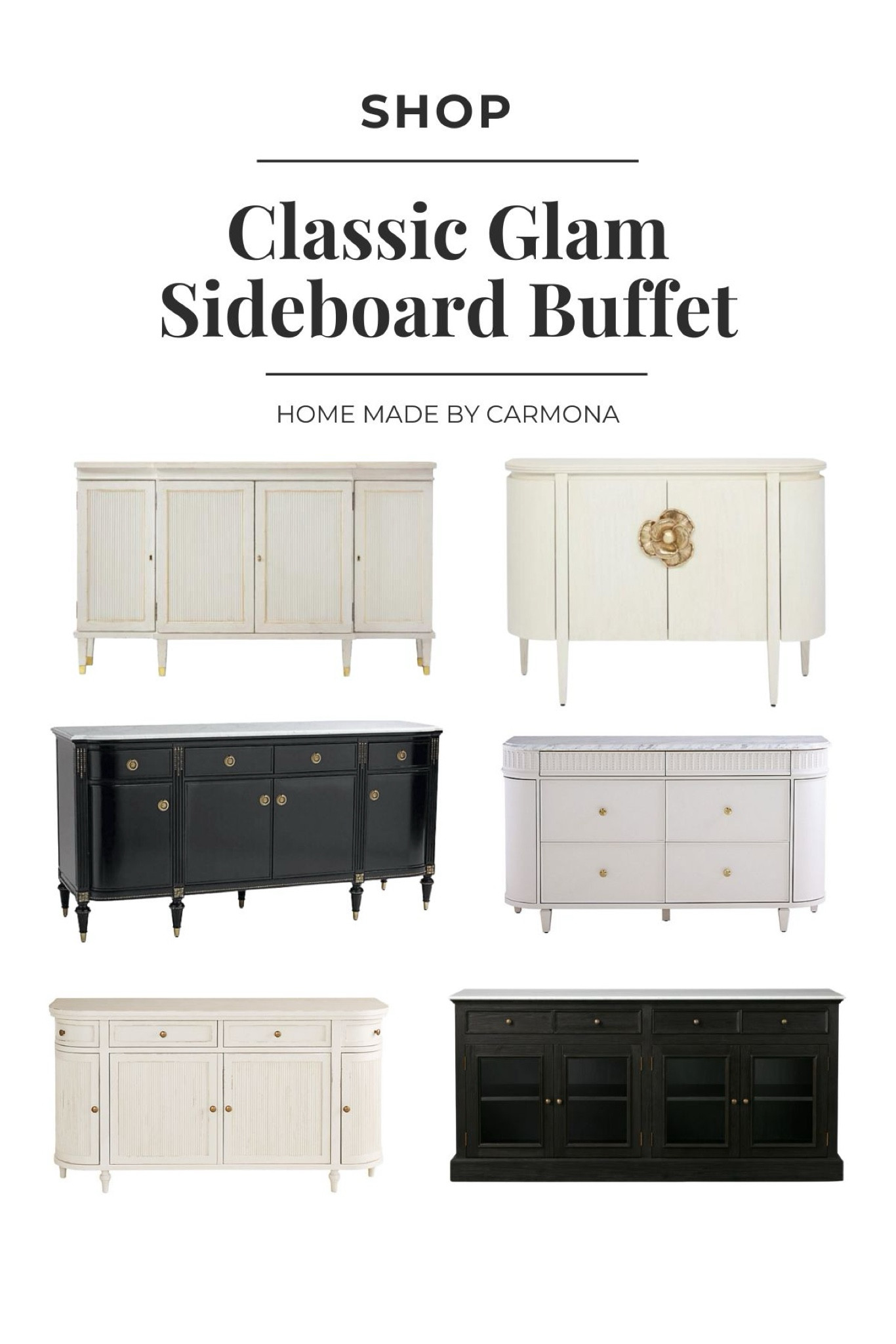 Classic Glam Sideboard Buffet | Stylish options for the dining roomm

#LTKHome