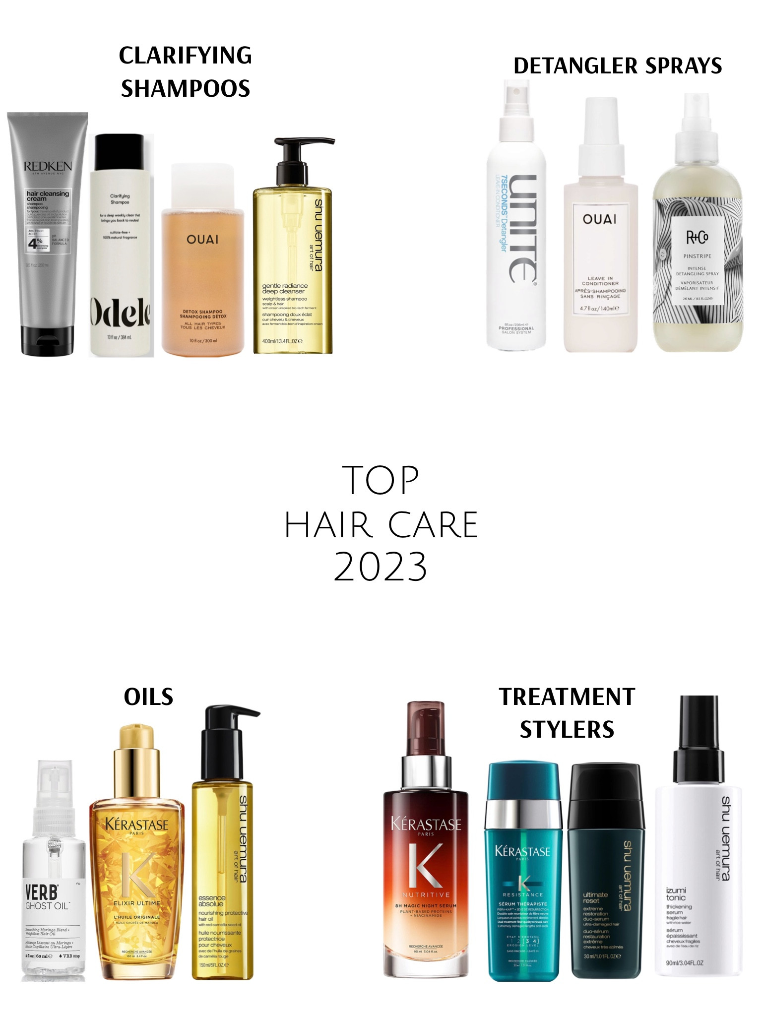 Top hair care products of 2023. Clarifying shampoos, hair oils, leave in conditioner, detangler, hair treatment stylers 

#LTKbeauty #LTKfindsunder50 #LTKstyletip