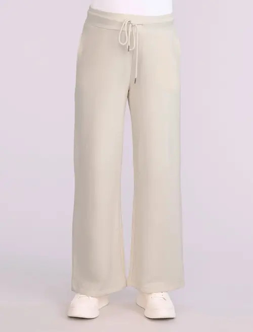 MOTHERHOOD MATERNITY Under the Belly Wide Leg Sweatpants in Antique White at Nordstrom, Size X-Large | Nordstrom
