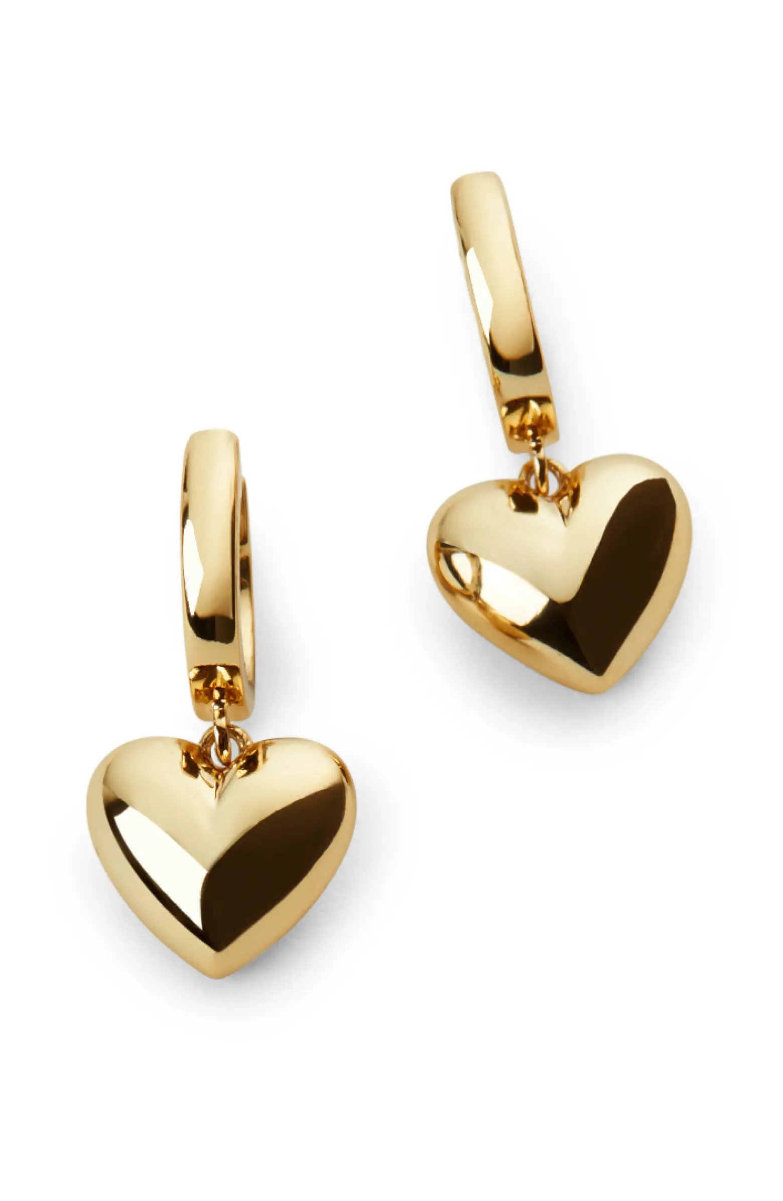 Puffed Heart Hoops - Jessica | Nordstrom