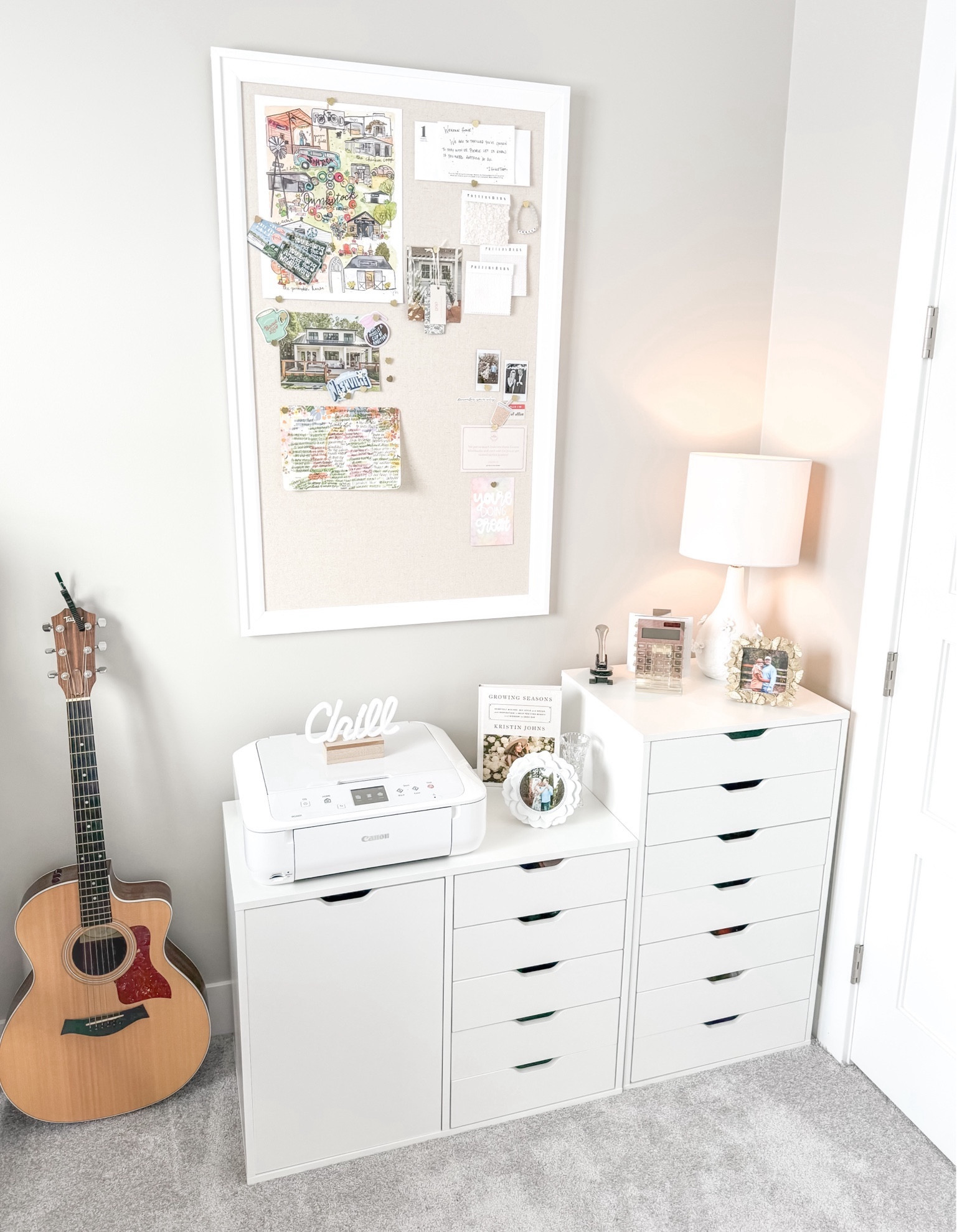 Created the sweetest and affordable office space that is absolutely perfect for storing crafts, party supplies and everything a creative girly needs! 🤍

#LTKhome #LTKstyletip #LTKparties
