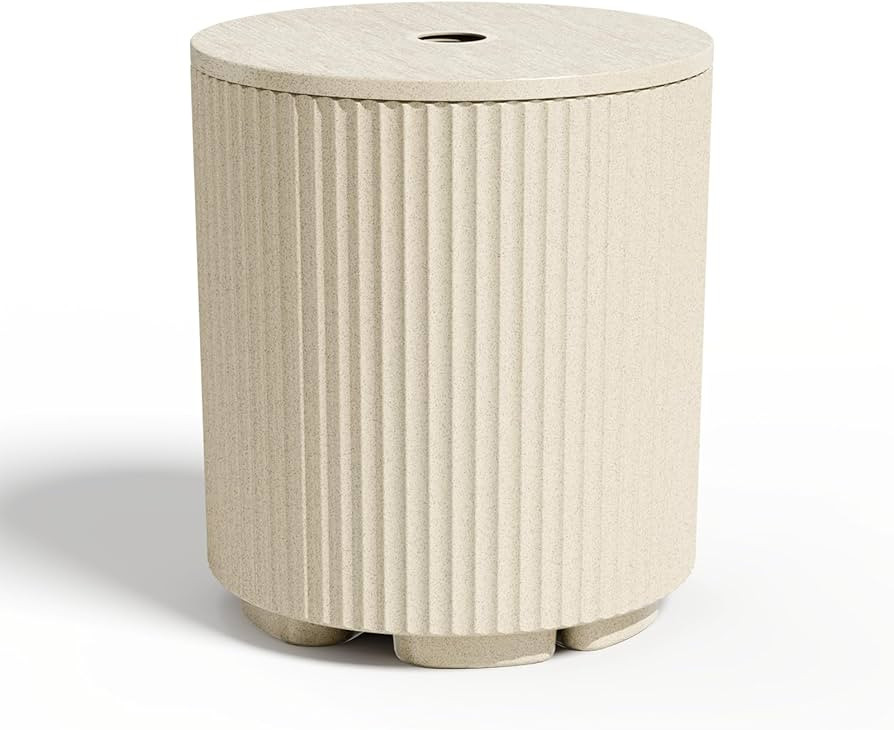 Diyfire Umbrella Base, Outdoor Table with 1.6 Inch Umbrella Hole, Side Table Umbrella Stand, Pati... | Amazon (US)